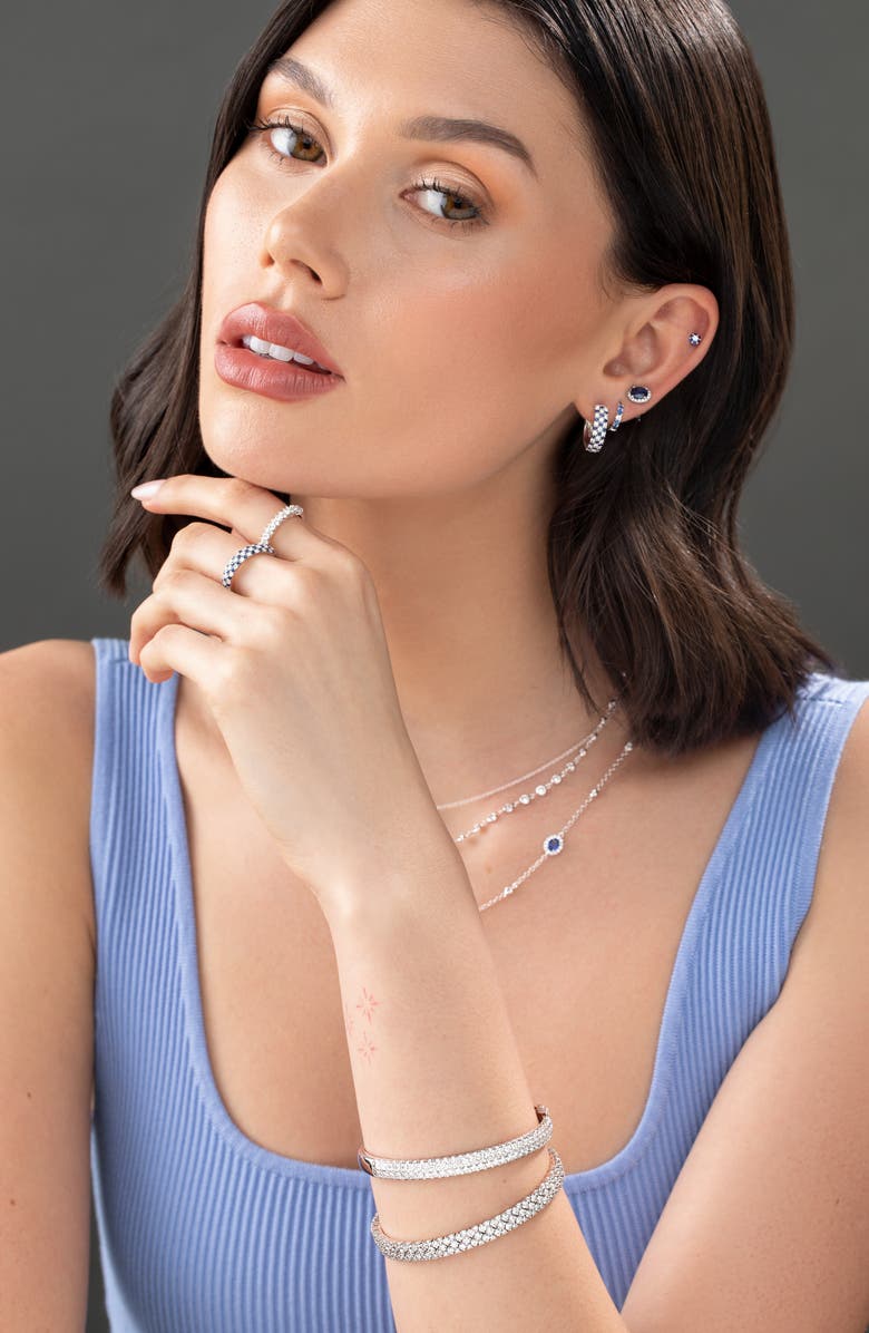 Bony Levy Diamond Bangle, Alternate, color, 18K White Gold/ Diamond