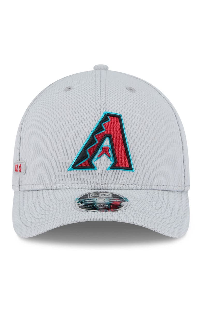 New Era Men's New Era Gray Arizona Diamondbacks 2025 MLB Clubhouse 9FORTY M-Crown Adjustable Hat, Alternate, color, Gray