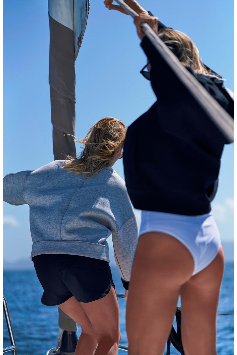 The Reversible Long Board Short, Alternate, color, Black/Khaki