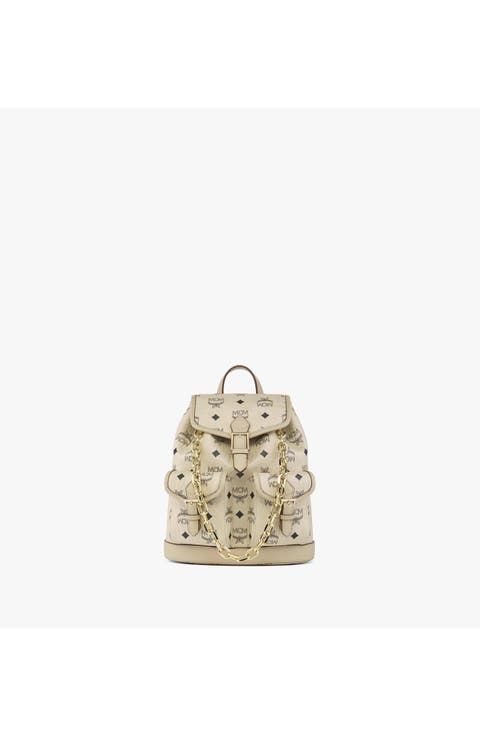 Mini Aren Drawstring Backpack in Visetos