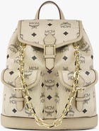 MCM Mini Aren Drawstring Backpack in Visetos