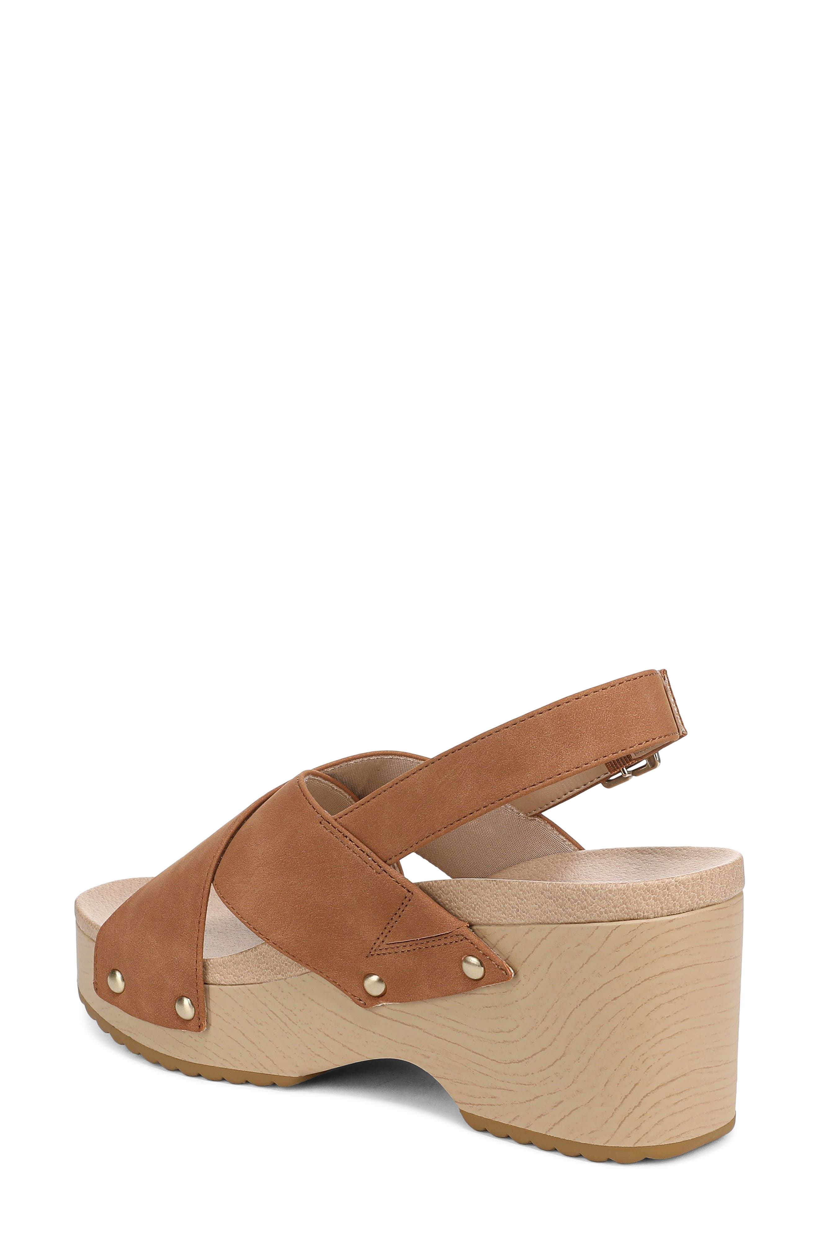Weslee Slingback Platform Sandal, Alternate, color, HONEY