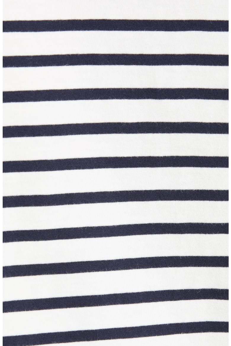 Stripe Cotton Crewneck T-Shirt, Alternate, color, WHITE/ NAVY