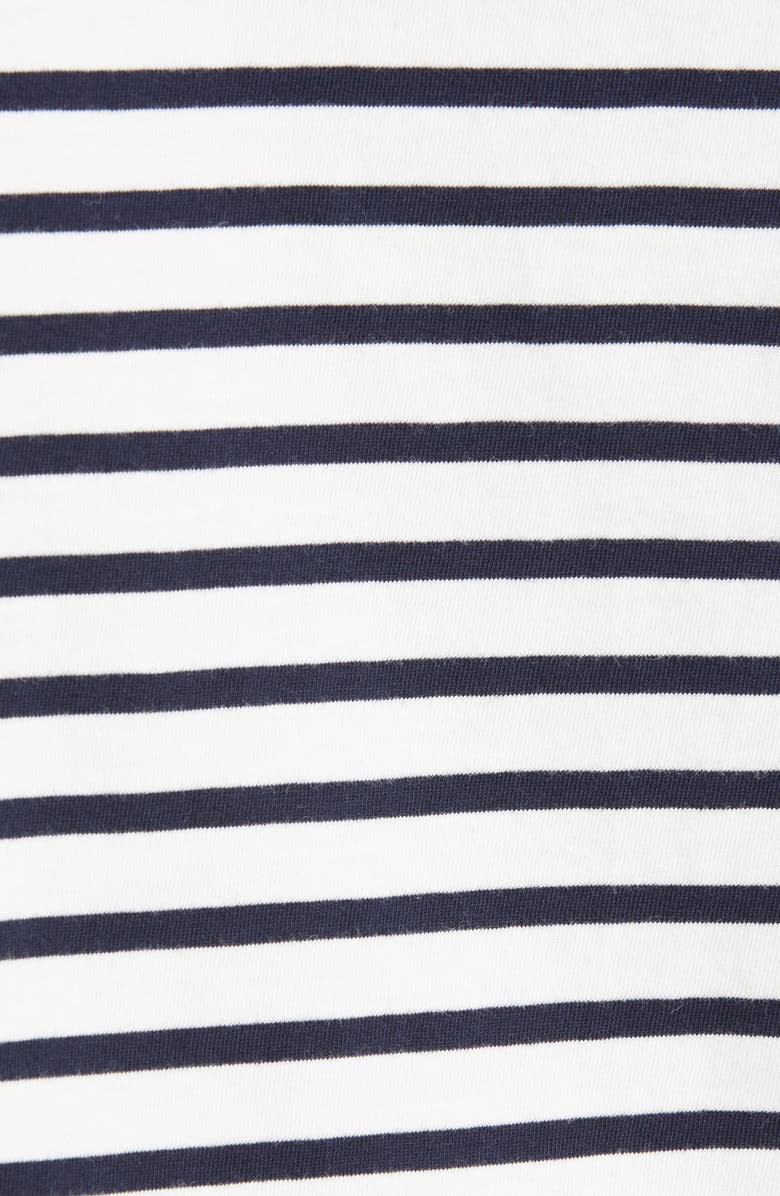 Brunello Cucinelli Stripe Cotton Crewneck T-Shirt, Alternate, color,