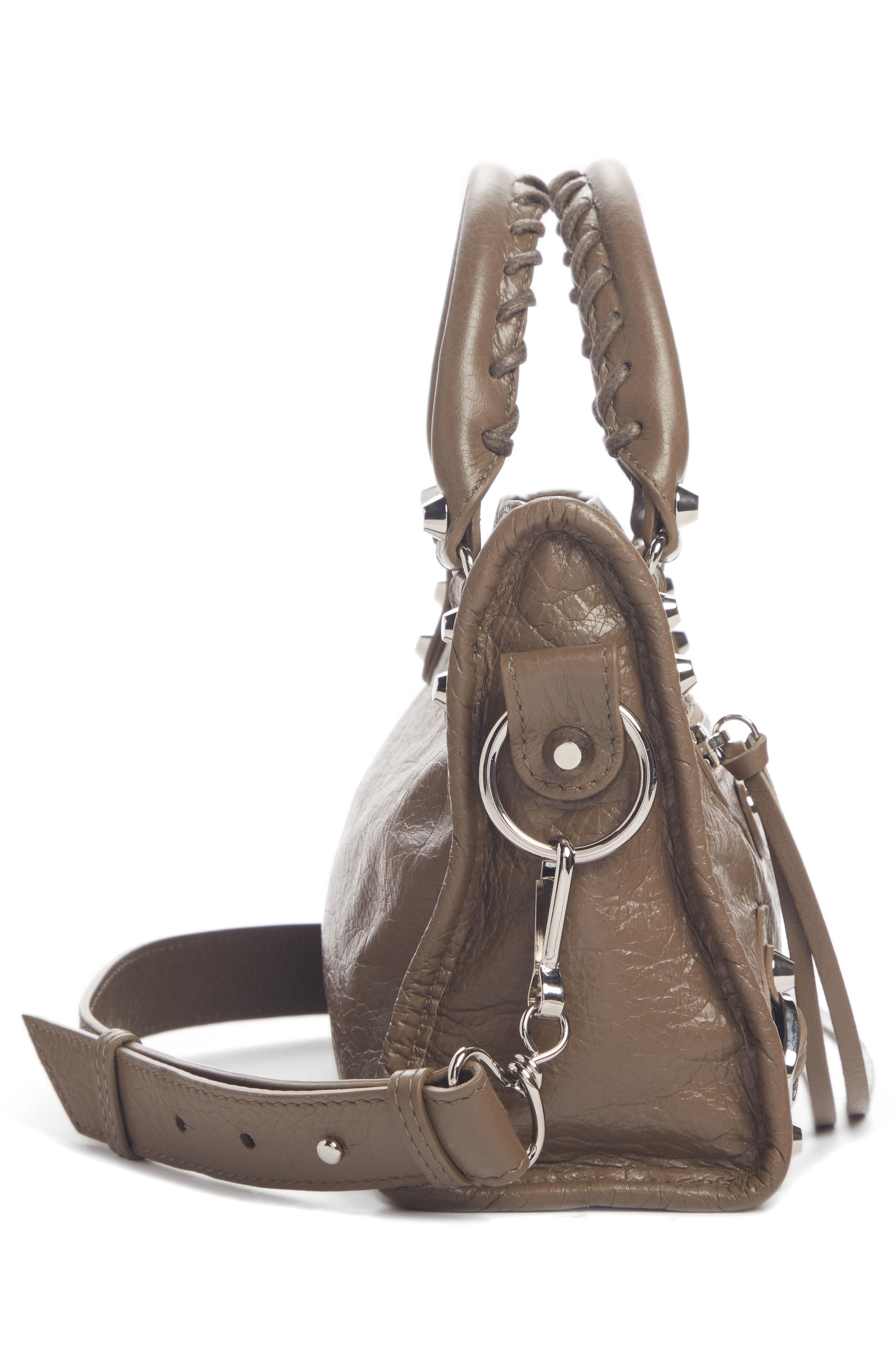 Balenciaga Classic Mini City AJ Leather Tote, Alternate, color, 