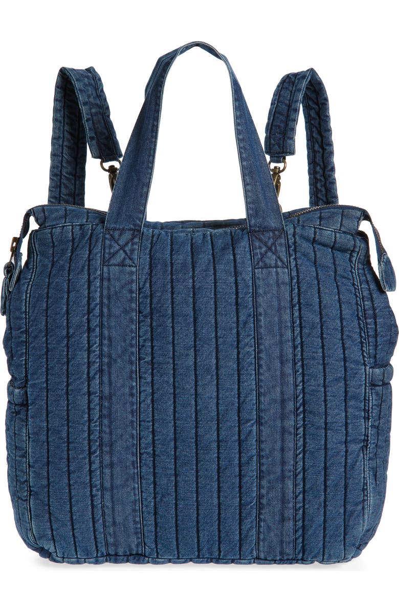 Pehr Convertible Denim Diaper Bag, Main, color,