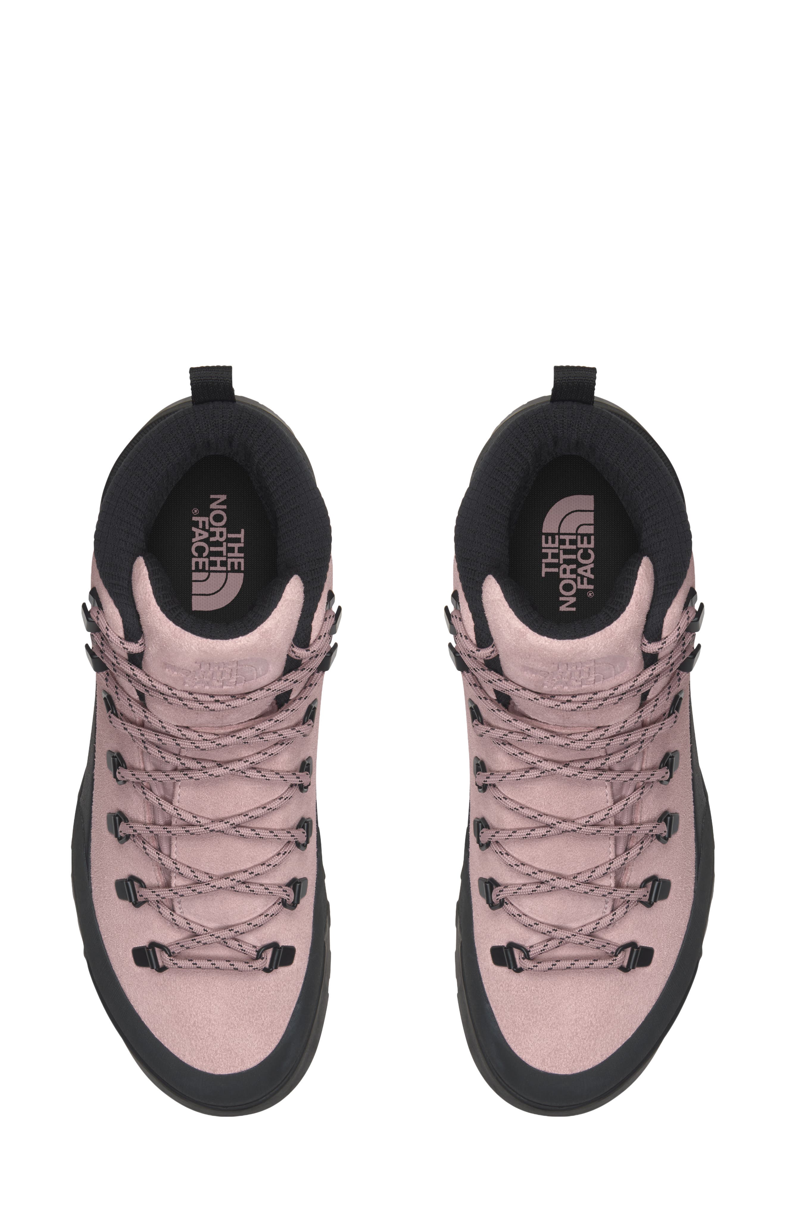 Gender Inclusive Glenclyffe Mid Insulated Waterproof Boot, Alternate, color, METAL PINK/ TNF BLACK