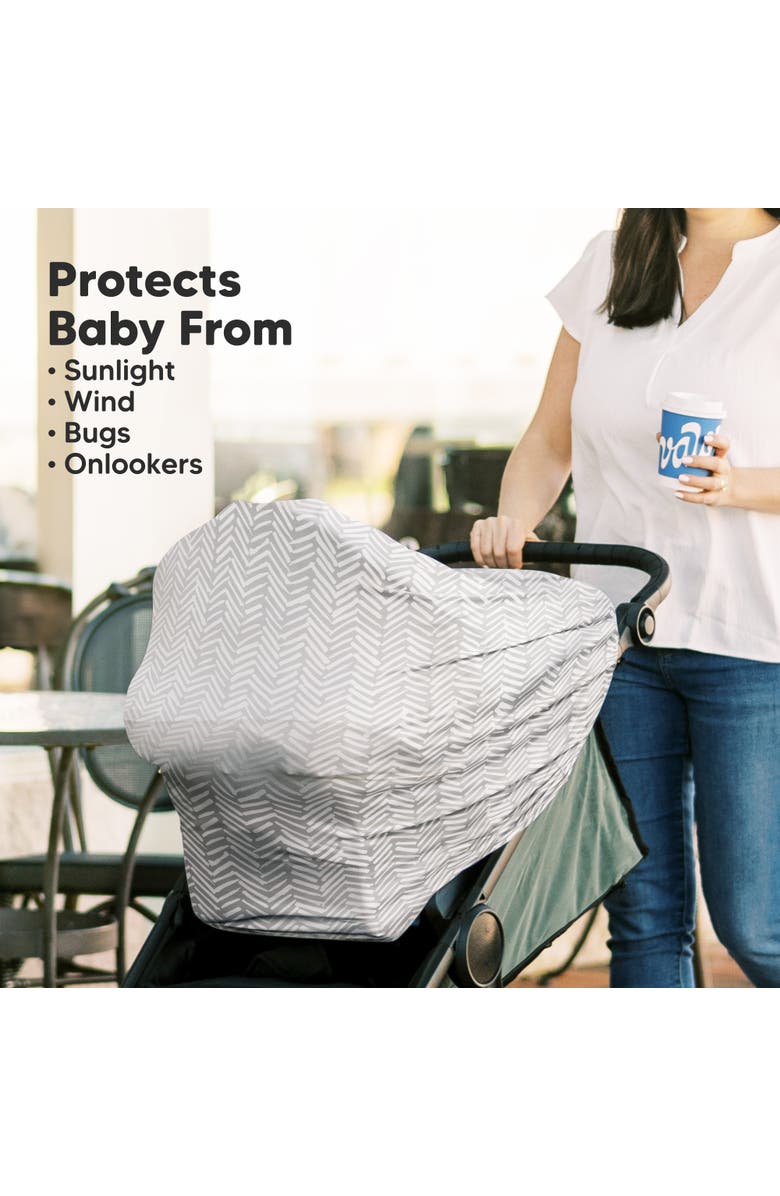 KeaBabies All-in-1 Multi-Use Cover, Alternate, color, Herringbone