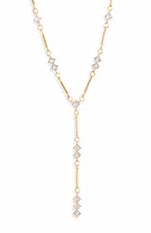 Cubic Zirconia Station Y-Necklace