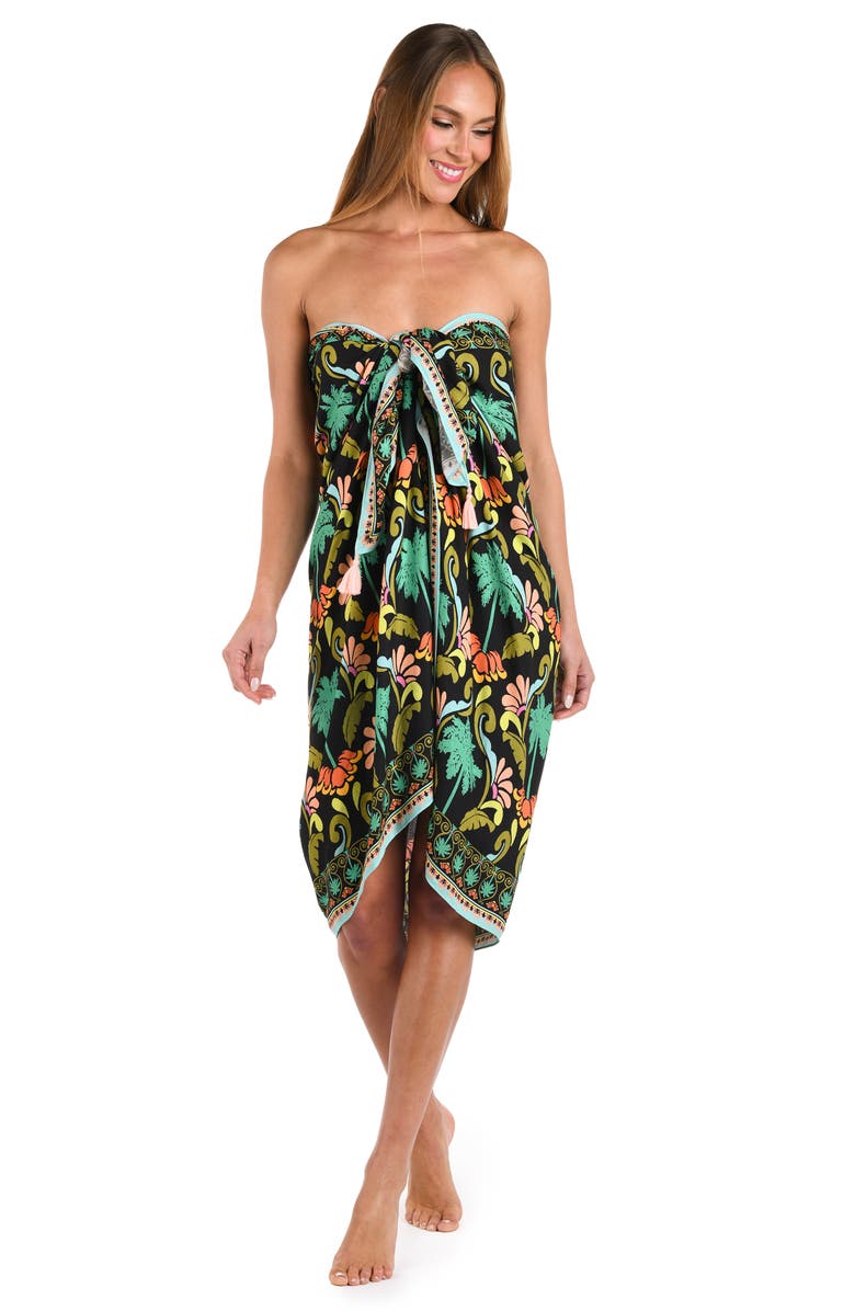 Sunshine 79 Mirage Cover-Up Pareo, Alternate, color, Black Multi