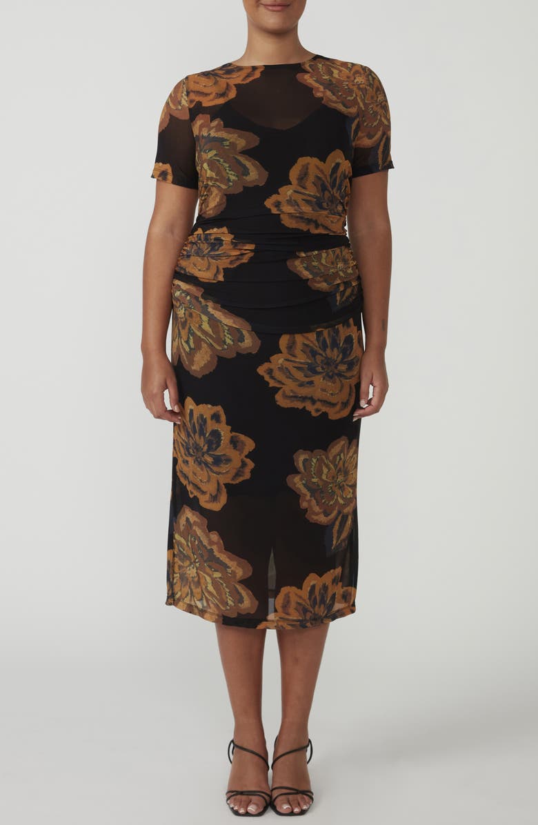 Estelle Glow Horizon Midi Dress, Main, color, 