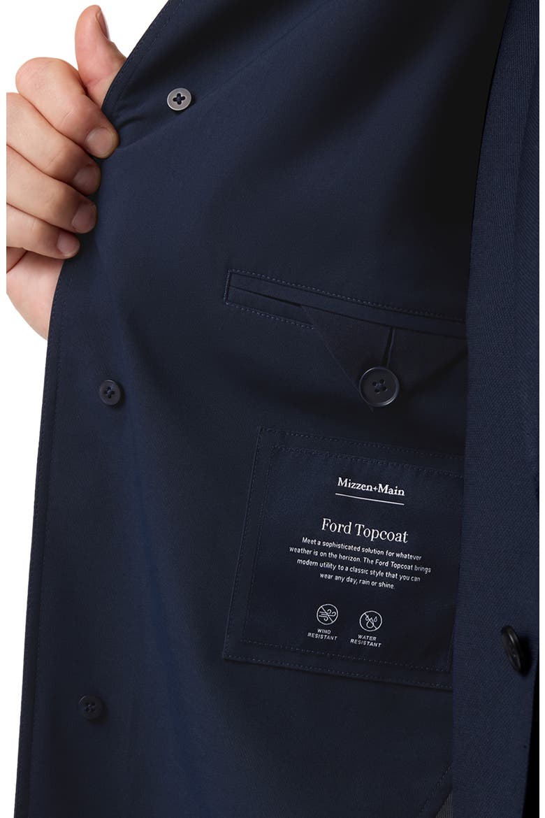 Ford Water Resistant Topcoat, Alternate, color, NAVY