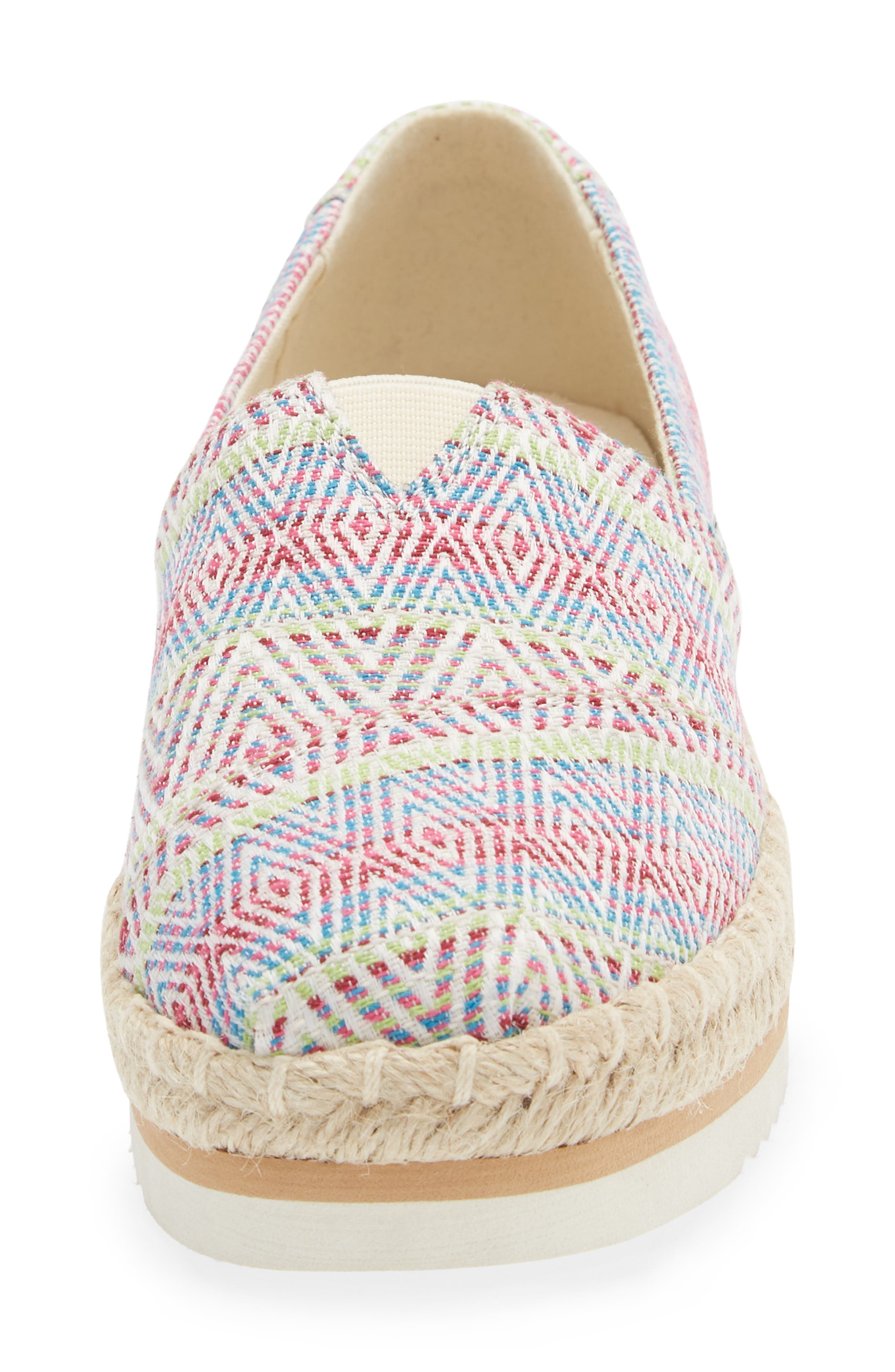 TOMS Alpargata Woven Platform Espadrille, Alternate, color, 