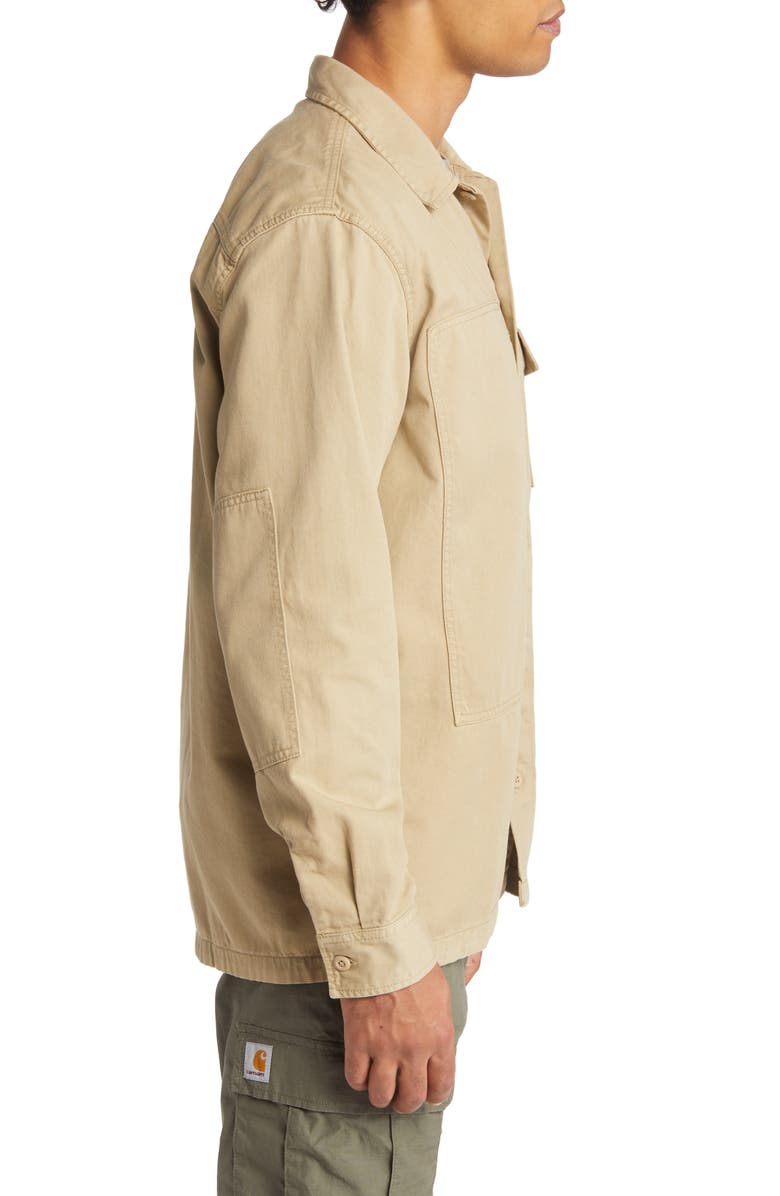 Carhartt Work In Progress Charter Organic Cotton Twill Shacket, Alternate, color, 