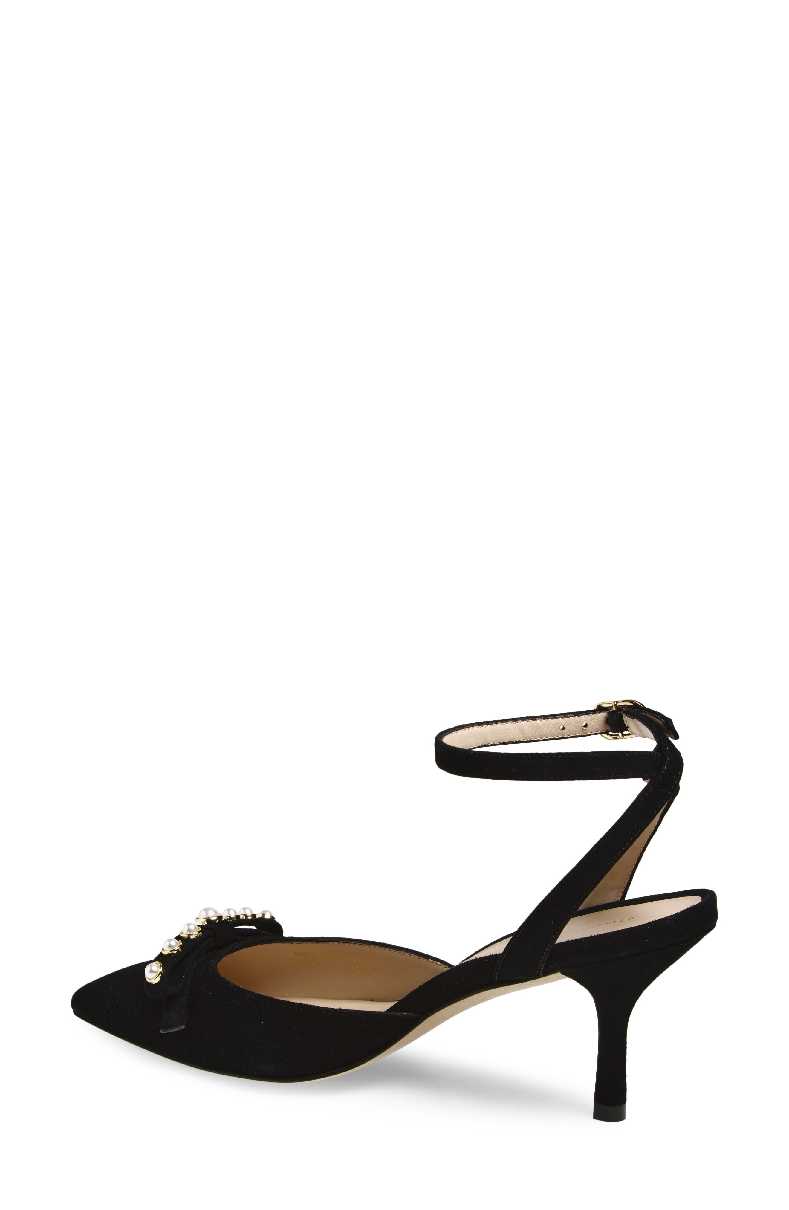 Stuart Weitzman Luella Ankle Strap Pump, Alternate, color, Black