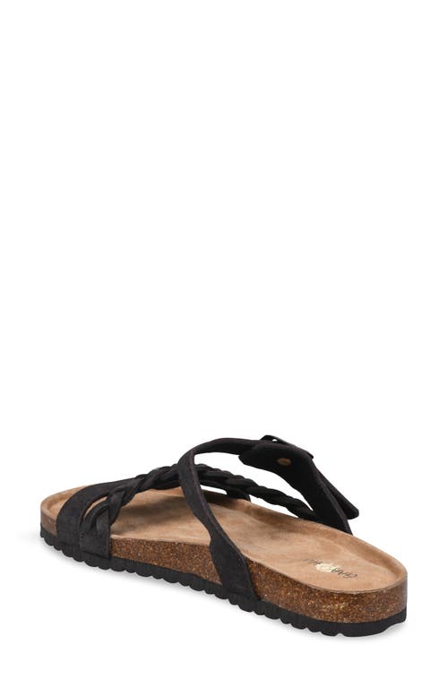 Gaahuu Braided Slide Sandal In Brown