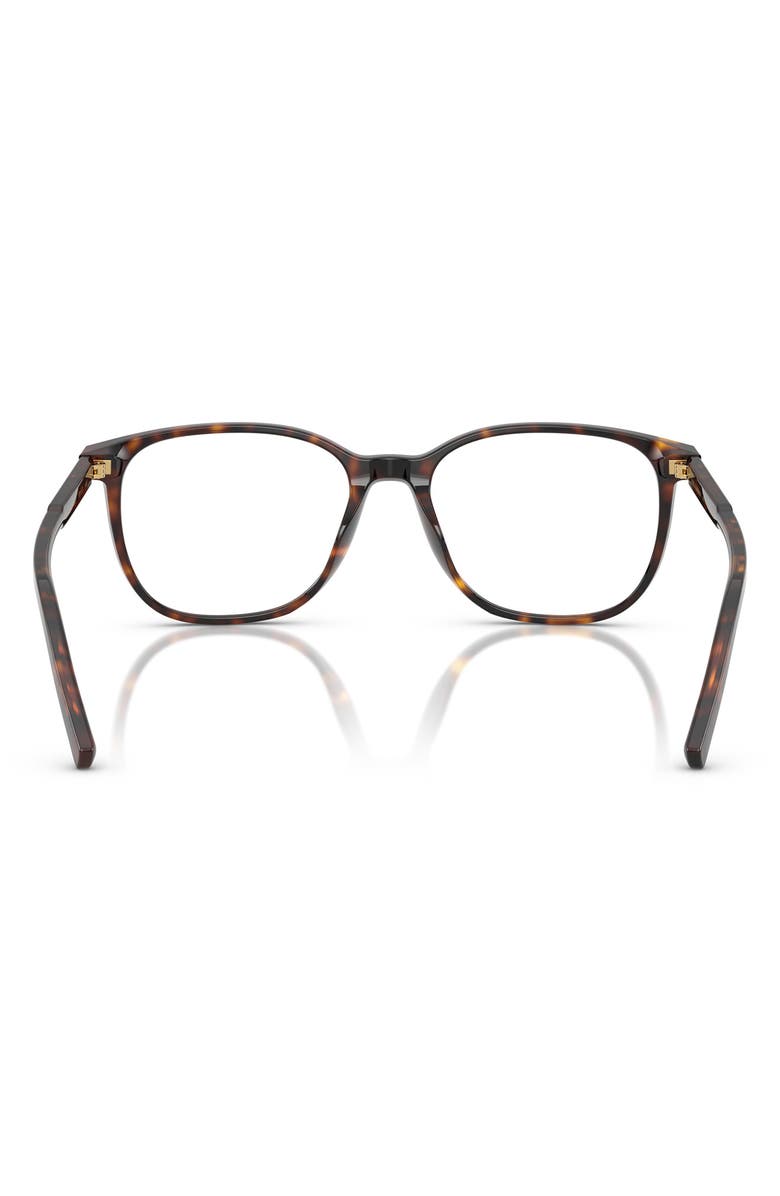 Dolce&Gabbana 51mm Pillow Optical Glasses, Alternate, color, Havana / Demo Lens