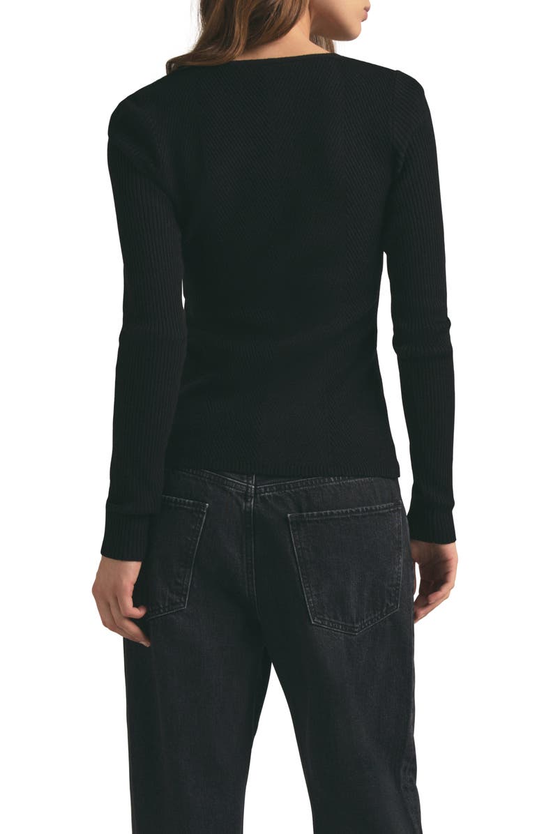Favorite Daughter The Serena Rib Merino Wool Cardigan, Alternate, color,