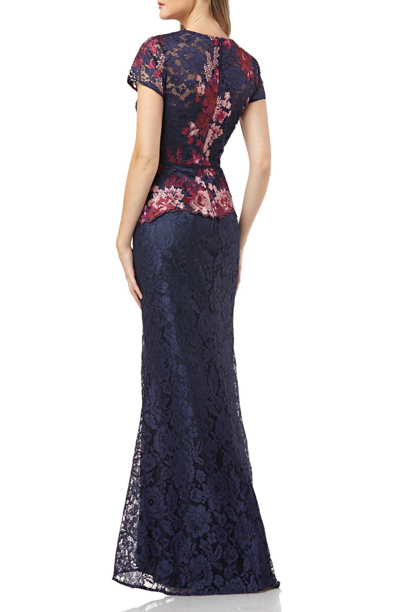 JS Collections Lace Gown, Alternate, color,