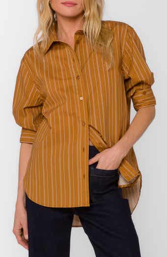 Suri Oversize Three-Quarter Sleeve Button-Up Shirt