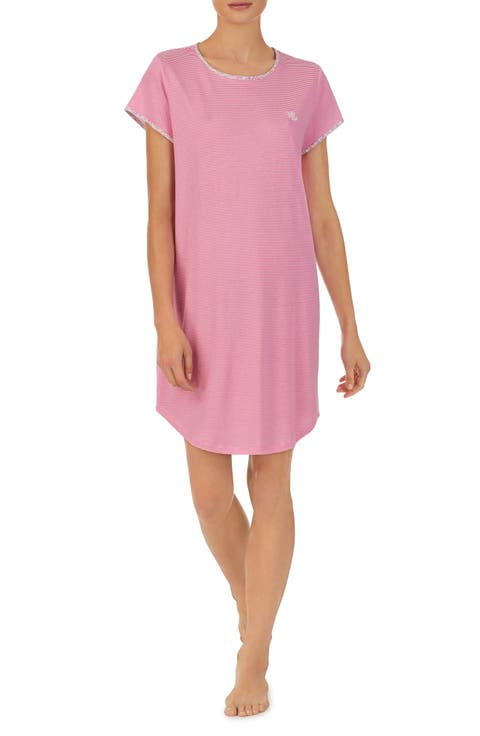 Stripe Cotton Blend Nightgown
