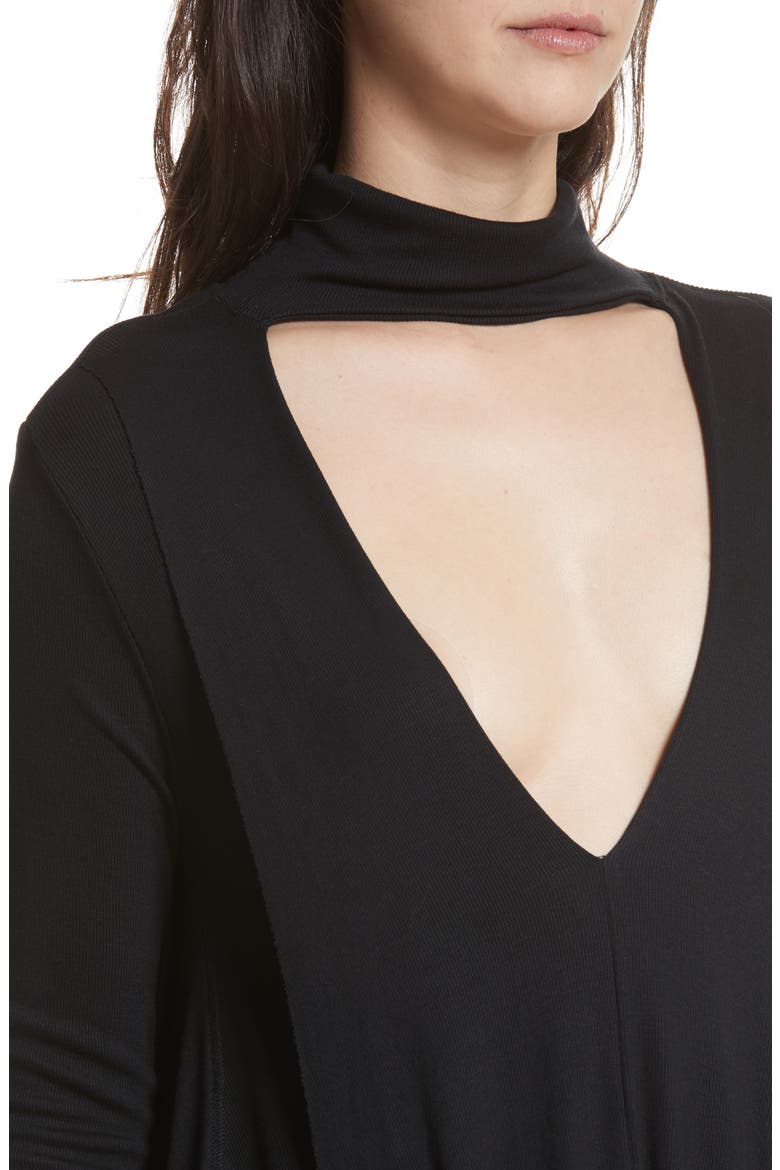 Uptown Turtleneck Top, Alternate, color, BLACK