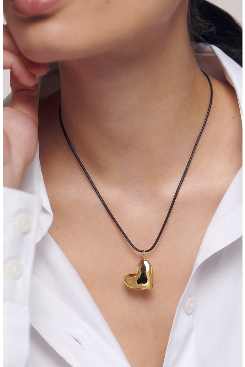 Heart Locket Cord Necklace, Alternate, color, 18K GOLD VERMEIL