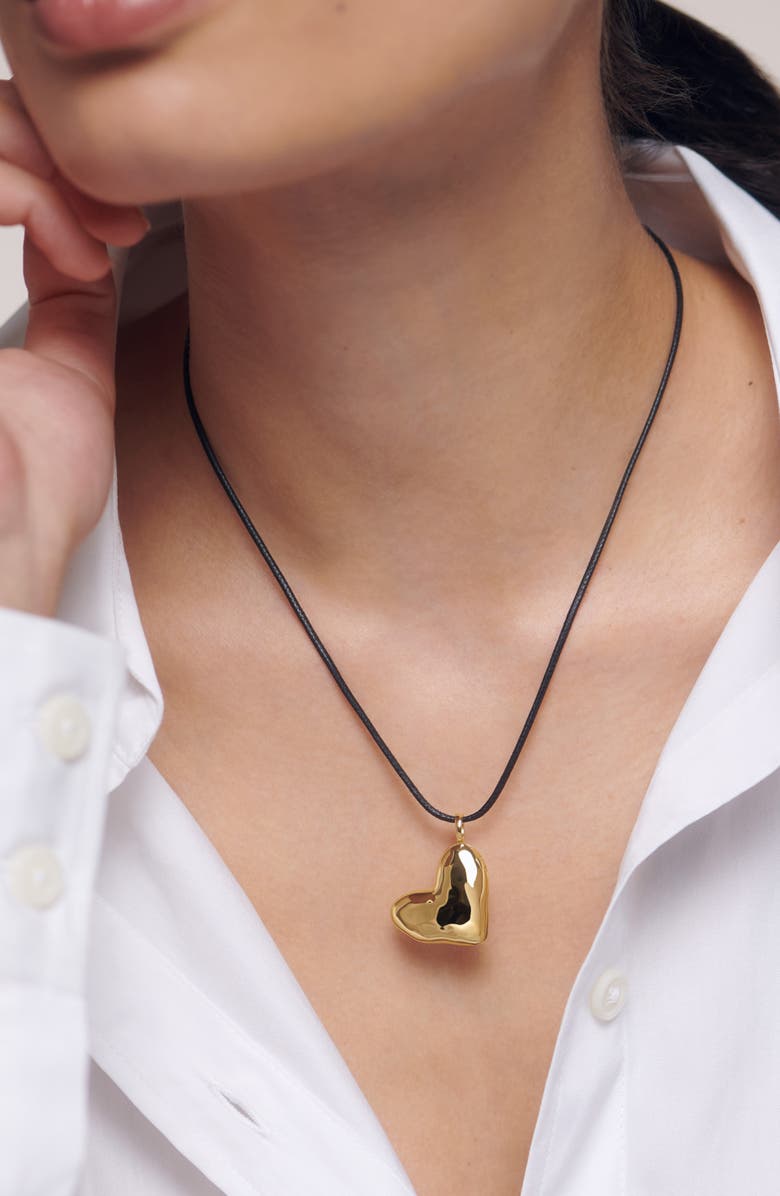 Heart Locket Cord Necklace