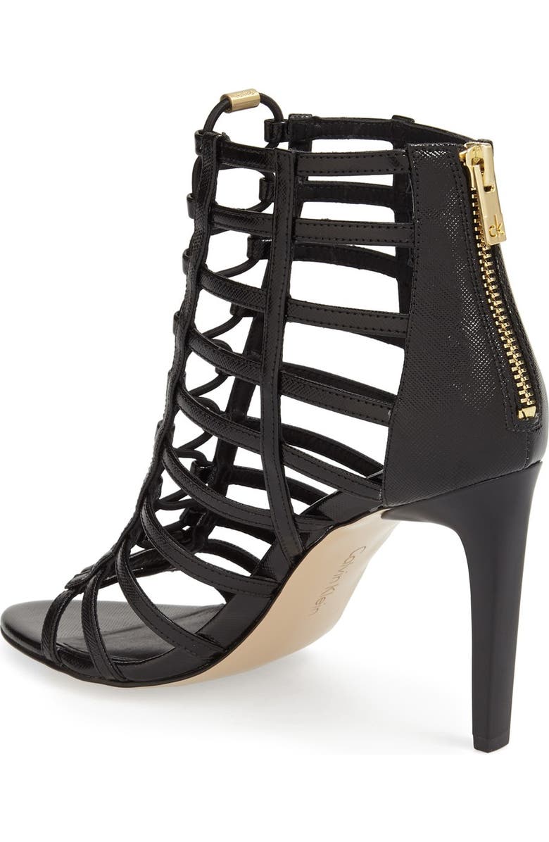 Calvin Klein 'Nira' Cage Sandal, Alternate, color,