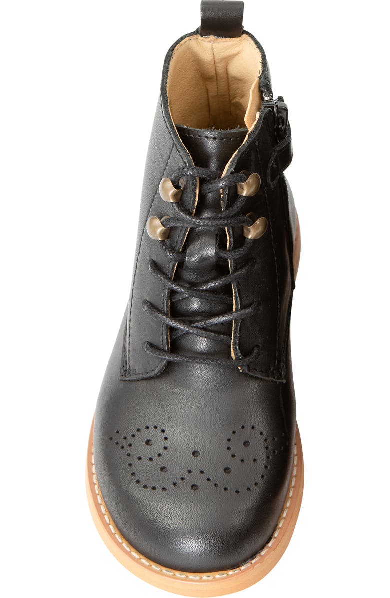 Young Soles Buster Kids Brogue Boot, Alternate, color, Black