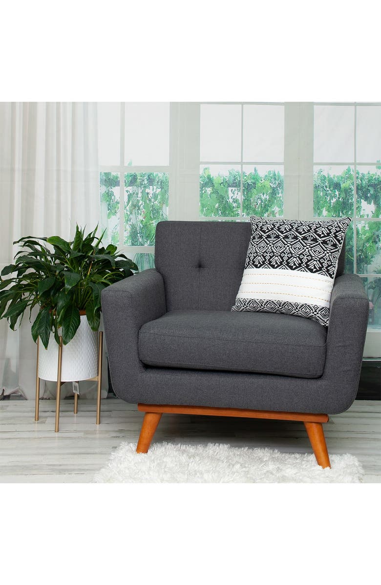 PARKLAND COLLECTION Kai Transitional White Throw Pillow, Alternate, color, White