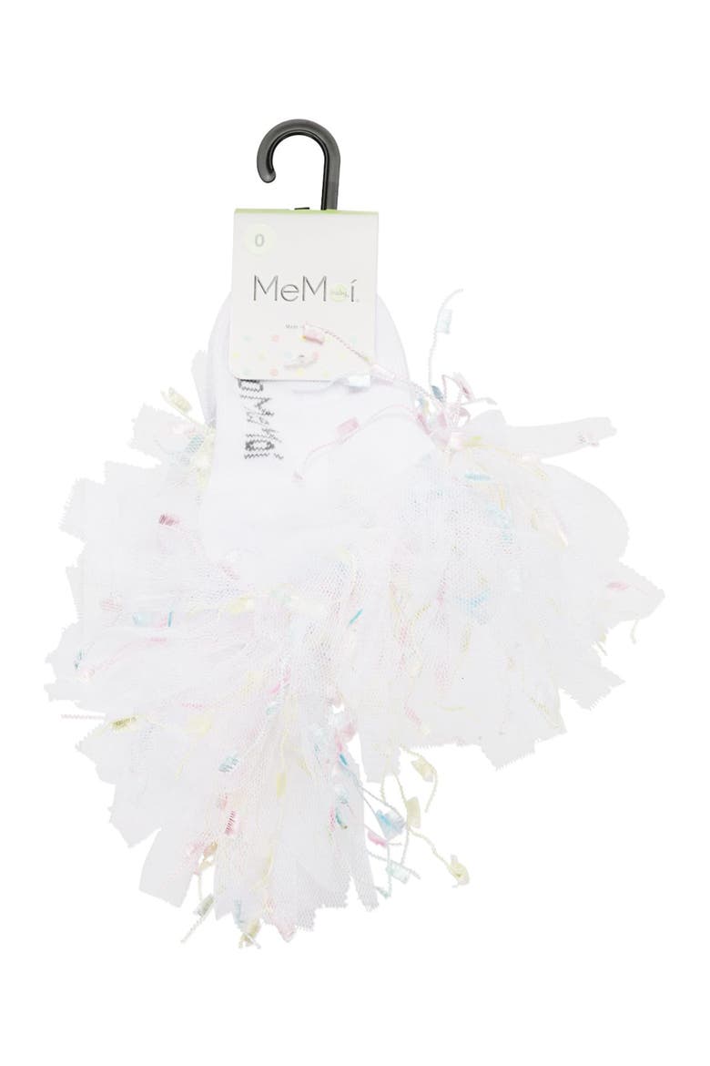 Confetti Anklet Sock, Alternate, color, White