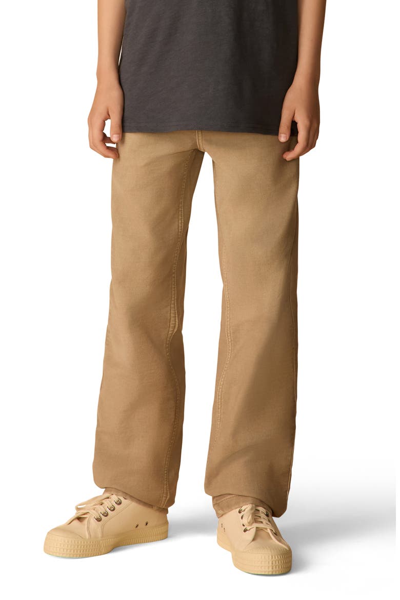 Kids' Stretch Terry Five Pocket Pants, Alternate, color, DESERT KHAKI