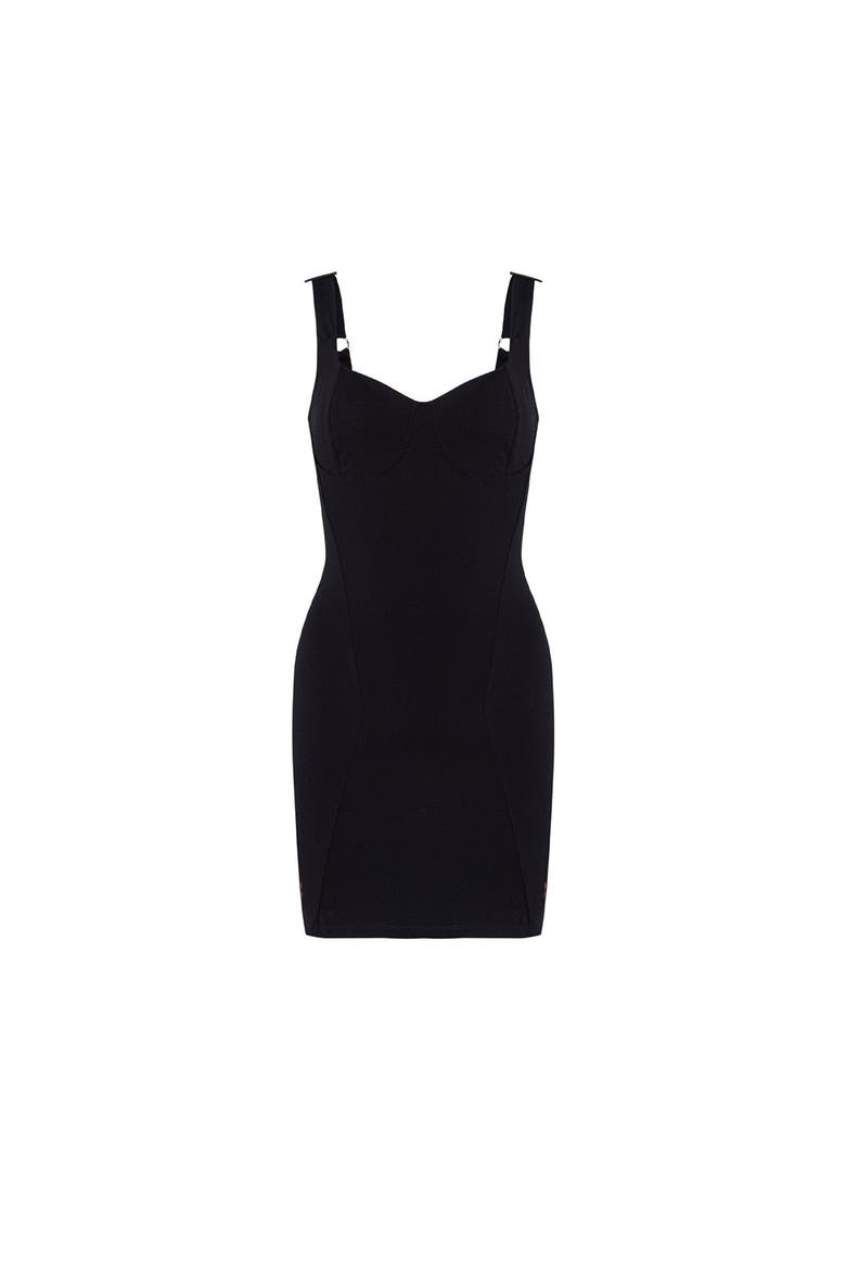 Free Heaven Bodycon Mini Dress, Main, color, black