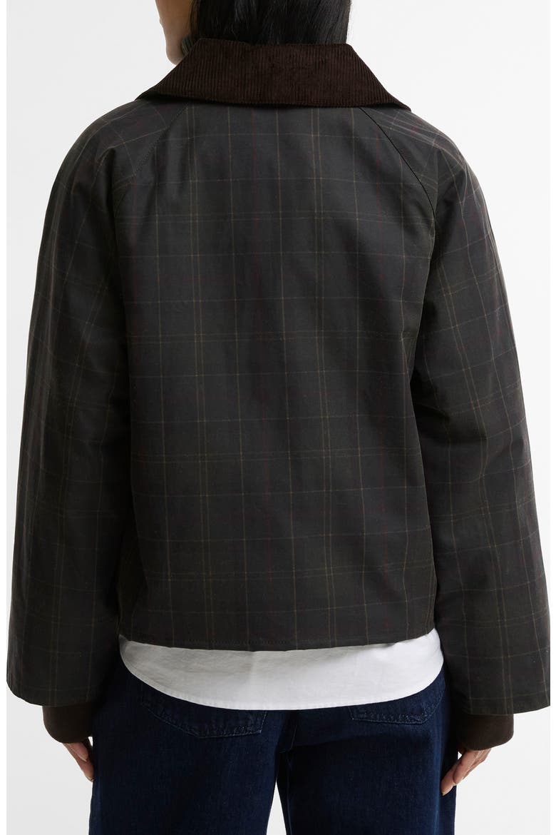 Arlene Checked Waxed Cotton Jacket, Alternate, color, CLASSIC/ SHADOW CLASSIC