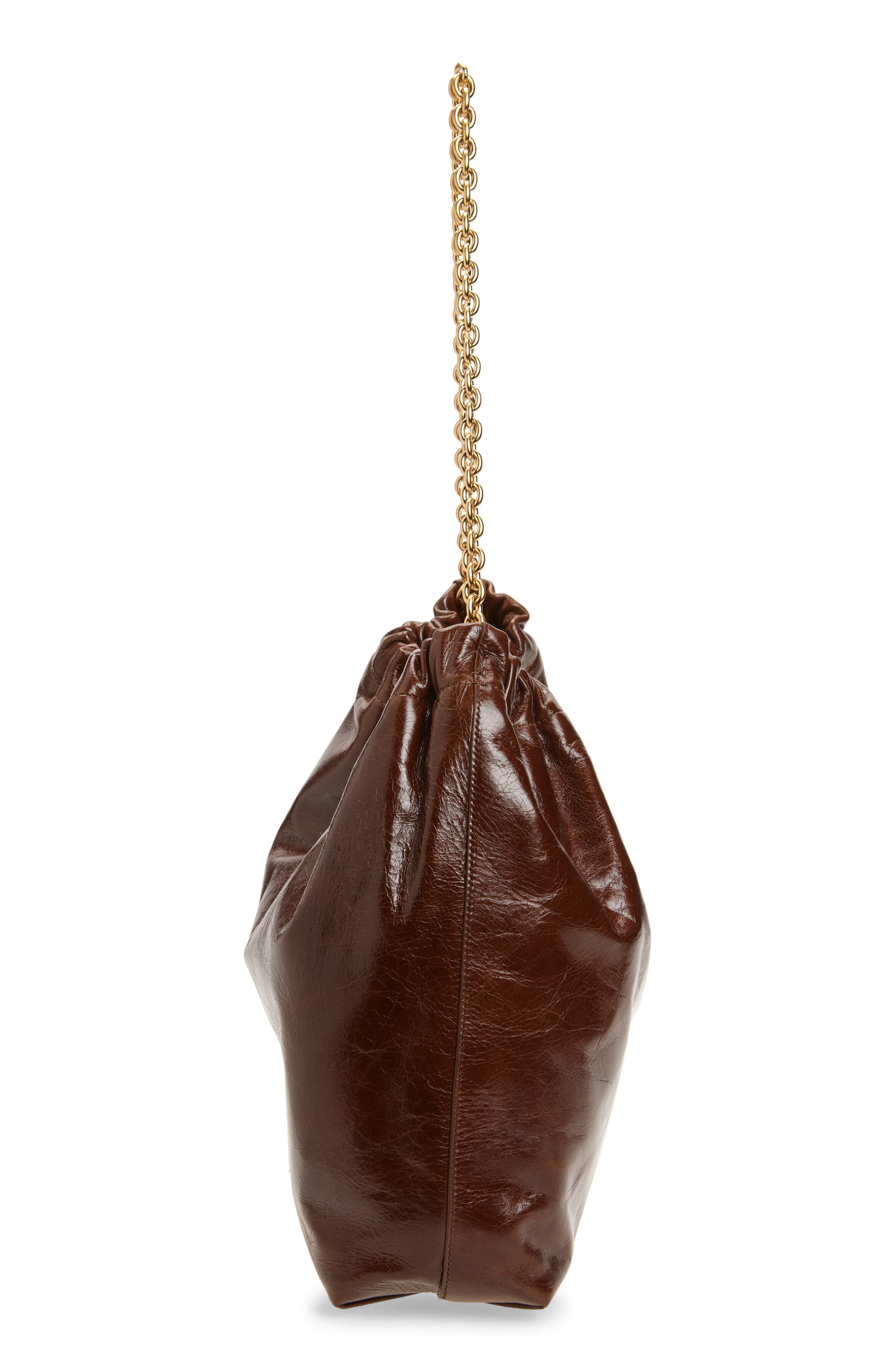 Reformation Dahlia Leather Tote, Alternate, color, Mocha Leather