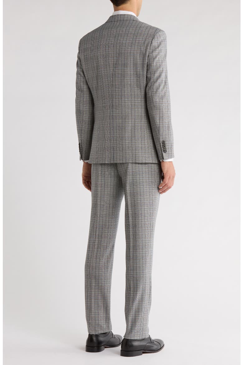 Trim Fit Plaid Two-Piece Suit, Alternate, color, LTGRAY