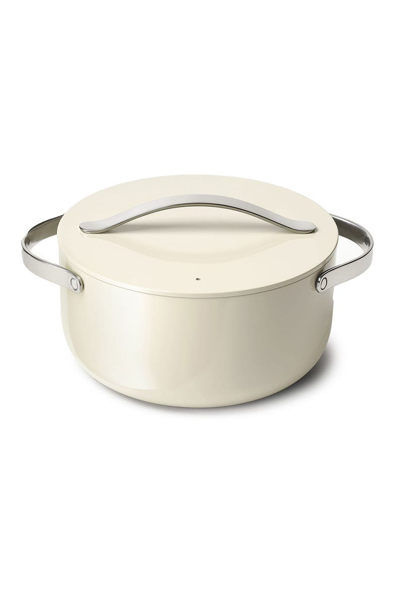 6.5 Quart Dutch Oven With Lid, Main, color, CREAM