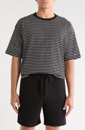 DENIM AND FLOWER Horizontal Stripe T-Shirt