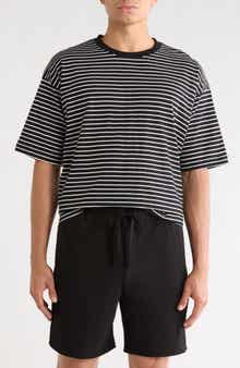 DENIM AND FLOWER Horizontal Stripe T-Shirt