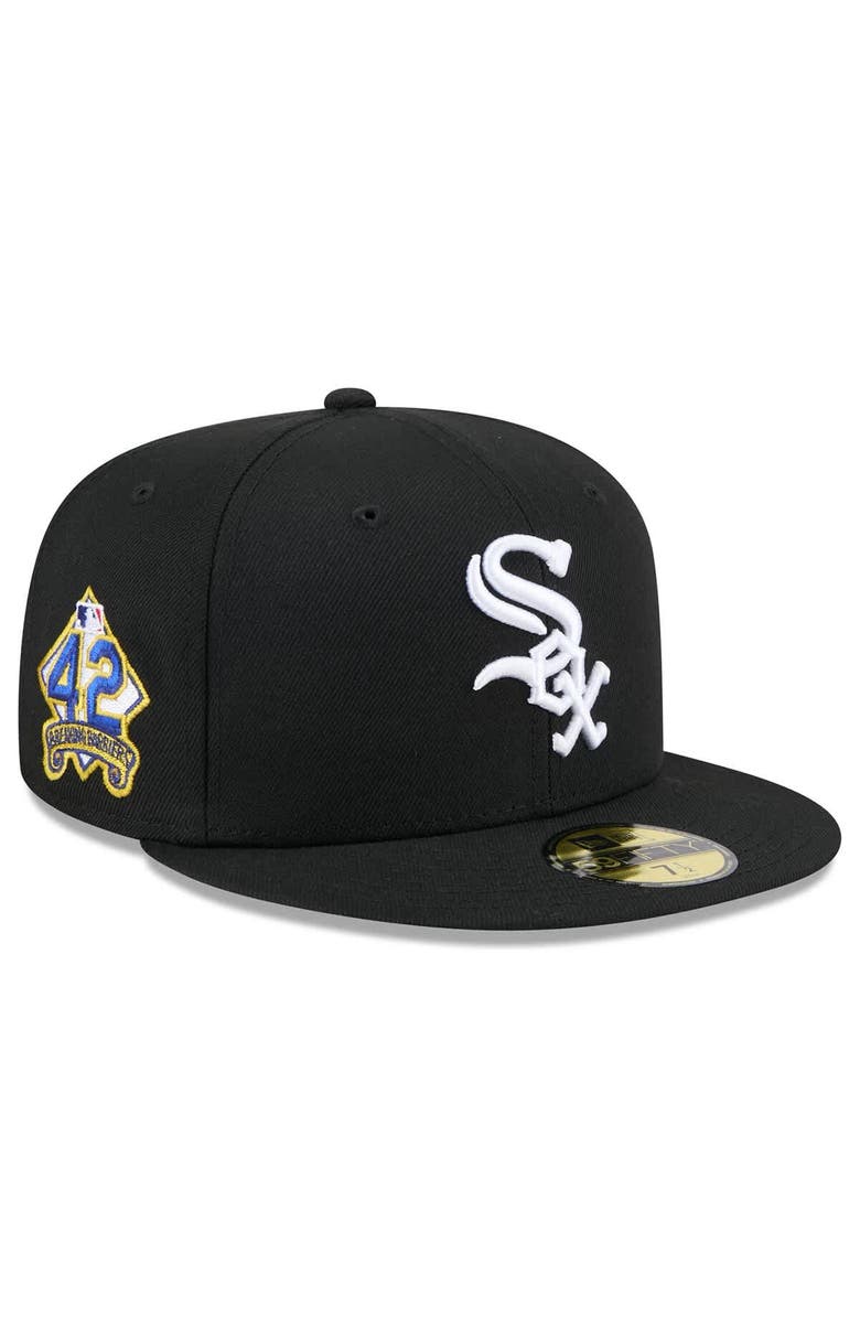New Era Men's New Era  Black Chicago White Sox 2025 Jackie Robinson Day 59FIFTY Fitted Hat, Main, color, 
