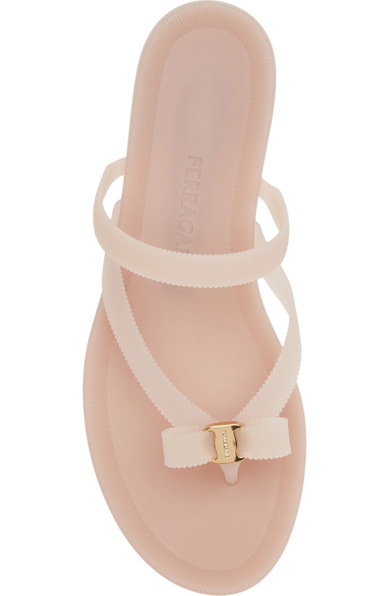 FERRAGAMO Vara Bow Jelly Sandal, Alternate, color, Dusty Pink Dusty Pink Giove