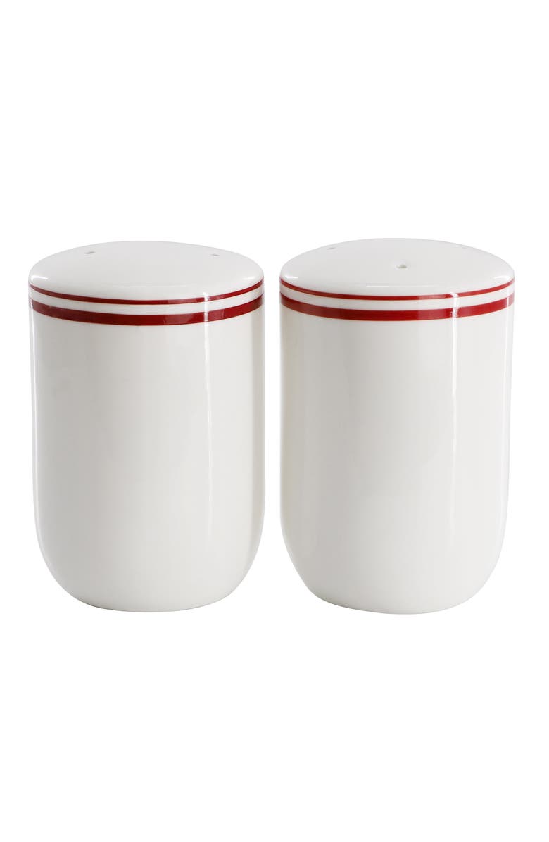 Sur La Table Le Marais Fine Ceramic Salt and Pepper Shaker Set, Main, color, Brick