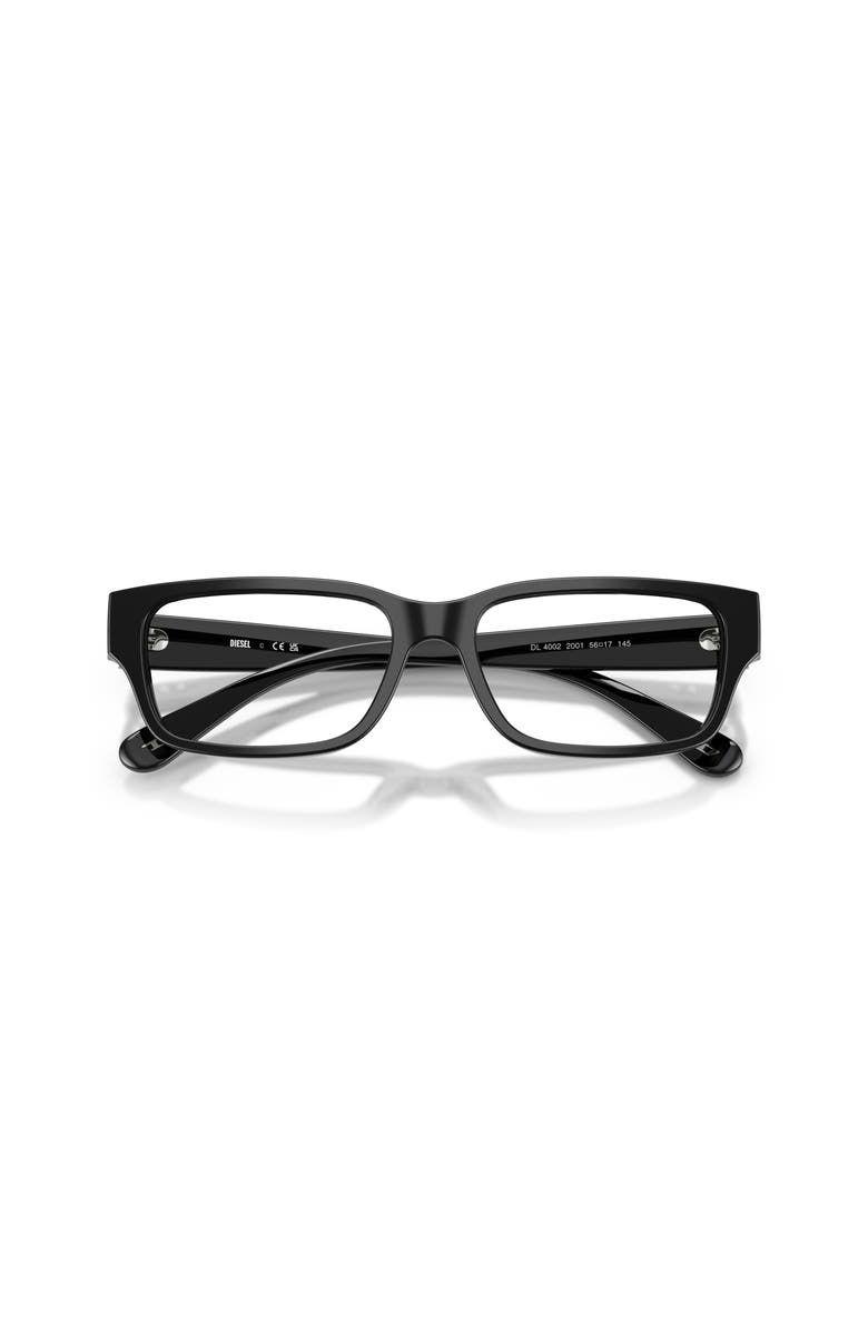 DIESEL<sup>®</sup> 54mm Square optical glasses, Alternate, color, Black