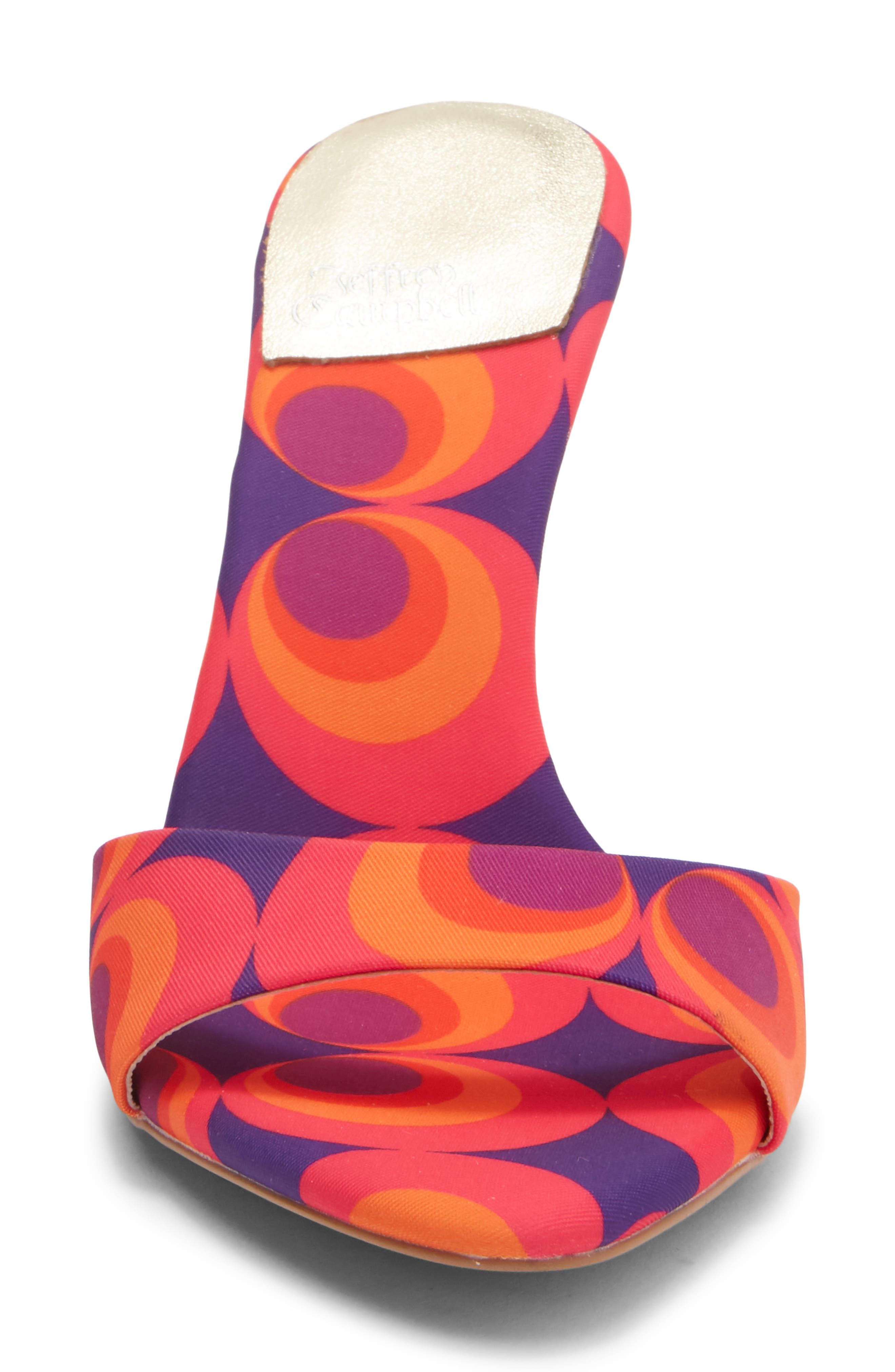 Ce-Soire Slide Sandal, Alternate, color, RED CIRCLE PRINT MULTI