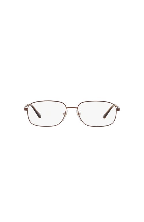 Sferoflex 56mm Rectangle Optical Glasses In Brown