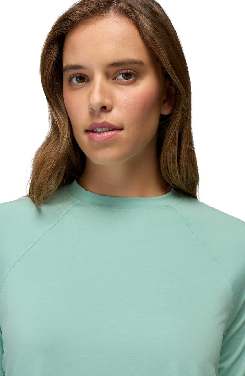 prAna Gathered Long Sleeve T-Shirt, Alternate, color, Sea Glass
