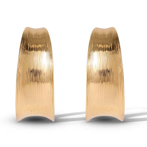 Jessica Simpson Sculptural Statement Earrings In Gold