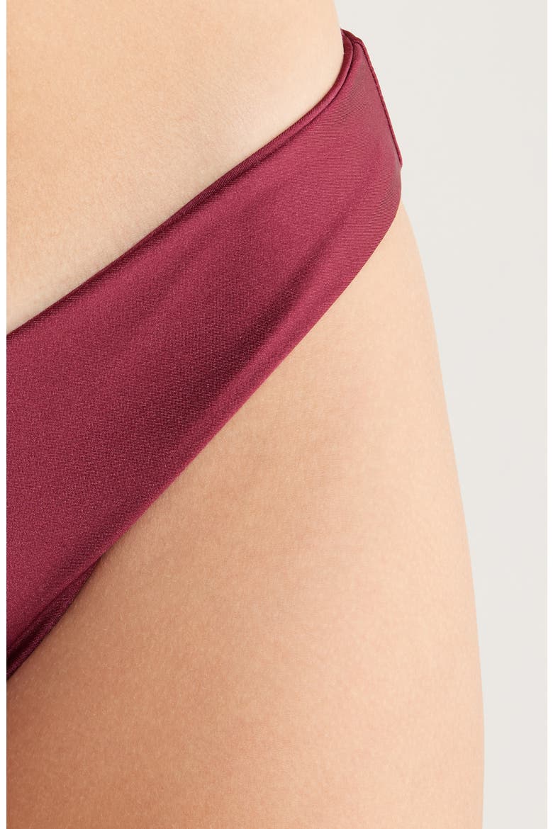 V-Cut Bikini Bottoms, Alternate, color, SANGRIA