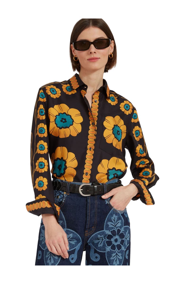 La DoubleJ Boy Shirt Daisychain Placée Orange, Main, color, 